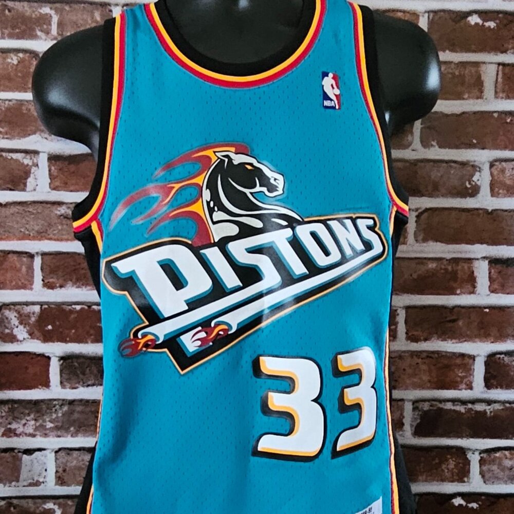 Grant Hill Detroit Pistons Throwback Mitchell & Ness Jersey Size Adult Small